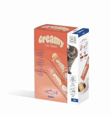 M-Pets Creamy Somonlu Krema Kedi Ödül Maması 4x15 Gr