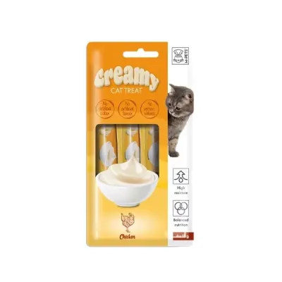M-Pets Creamy Tavuklu Krema Kedi Ödül Maması 4x15 Gr