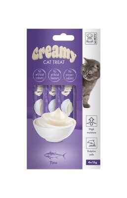 M-Pets Creamy Ton Balıklı Krema Kedi Ödül Maması 4x15 Gr