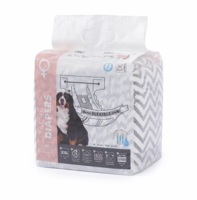 M-Pets Diapers Dişi Köpek Külotu Xxl 10 Adet