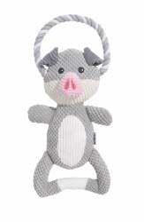 M-Pets Eco Chewtopia Domuz Peluş Kedi ve Köpek Oyuncağı 34x19x8 Cm - 1