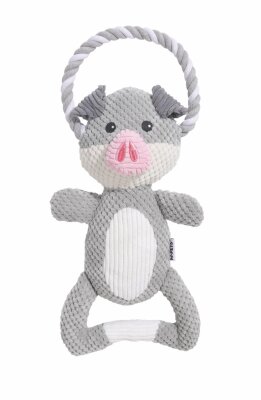 M-Pets Eco Chewtopia Domuz Peluş Kedi ve Köpek Oyuncağı 34x19x8 Cm