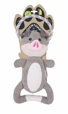 M-Pets Eco Chewtopia Domuz Peluş Kedi ve Köpek Oyuncağı 34x19x8 Cm - 2