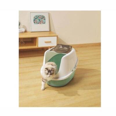 M-Pets Eco Tıma Kapalı Kedi Tuvaleti L 60,2x45,1x42,4 Cm Yeşil - 3
