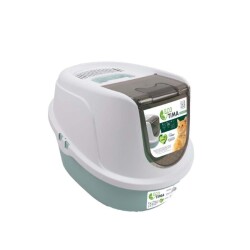 M-Pets Eco Tıma Kapalı Kedi Tuvaleti M 52,3x39,7x38 CM Yeşil - M-Pets