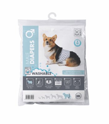 M-Pets Erkek Köpekler İçin Yıkanabilir Külot Xxl