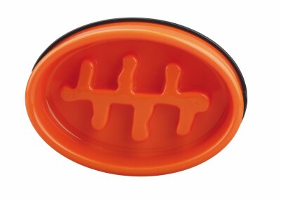 M-Pets Fishbone Kedi ve Köpekler İçin Turuncu Yavaş Yeme Mama Kabı 27,5x19,7x6 Cm - 4