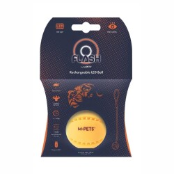 M-Pets Flash Led Işıklı Top Köpek Oyuncağı Turuncu - M-Pets