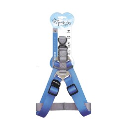 M-Pets Gentle Triangle Köpek Göğüs Tasması Mavi M - M-Pets