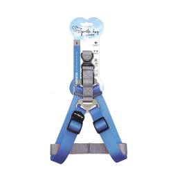 M-Pets Gentle Triangle Köpek Göğüs Tasması Mavi M - M-Pets