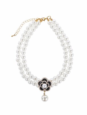 M-Pets Glam Prestige Black Camellia Kedi ve Köpek Kolyesi L - 3