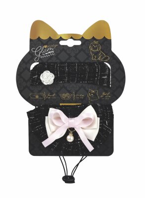 M-Pets Glam Prestige Siyah Kedi ve Köpek Aksesuar Seti