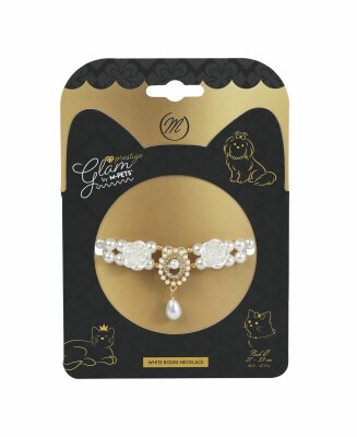 M-Pets Glam Prestige White Roses  Kedi ve Köpek Kolyesi M