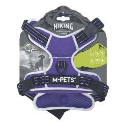 M-Pets Hıkıng Reflektörlü Soft Köpek Göğüs Tasması Mor L - M-Pets