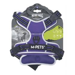 M-Pets Hıkıng Reflektörlü Soft Köpek Göğüs Tasması Mor L - M-Pets