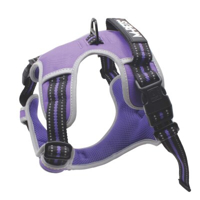 M-Pets Hıkıng Reflektörlü Soft Köpek Göğüs Tasması Mor M - 2