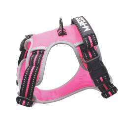 M-Pets Hıkıng Reflektörlü Soft Köpek Göğüs Tasması Pembe L - 2