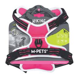 M-Pets Hıkıng Reflektörlü Soft Köpek Göğüs Tasması Pembe M - M-Pets