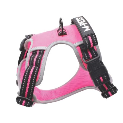 M-Pets Hıkıng Reflektörlü Soft Köpek Göğüs Tasması Pembe M - 2