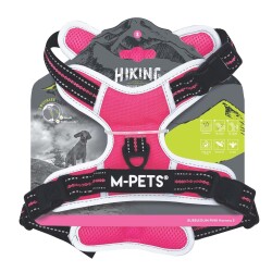 M-Pets Hıkıng Reflektörlü Soft Köpek Göğüs Tasması Pembe XL - M-Pets