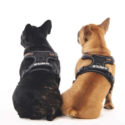 M-Pets Hıkıng Reflektörlü Soft Köpek Göğüs Tasması Turuncu M - 4
