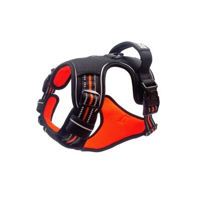 M-Pets Hıkıng Reflektörlü Soft Köpek Göğüs Tasması Turuncu Xl - 2