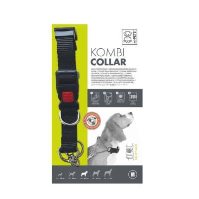 M-Pets Kombi 2in1 Köpek Eğitim Tasması Siyah M - 1
