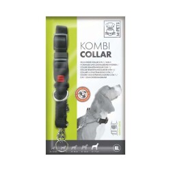 M-Pets Kombi 2in1 Köpek Eğitim Tasması Siyah XL - M-Pets