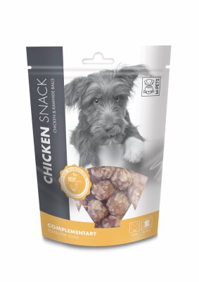 M-Pets My Snacky Tavuk ve Sığır Derili Top Köpek Ödül Maması 80 Gr