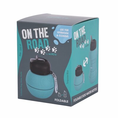 M-Pets On The Road Kedi ve Köpekler İçin Katlanabilen Seyahat Suluğu - 1