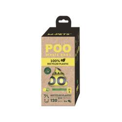 M-PETS POO 100% RECYCLED Dışkı Poşeti Limon Kokulu 8X15 Yaprak - M-Pets