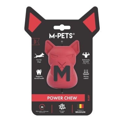 M-Pets Power Chew Kauçuk Köpek Ödül Oyuncağı Ruby M