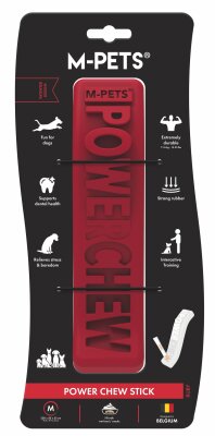 M-Pets Power Chew Stick Kırmızı  Kauçuk Köpek Oyuncağı