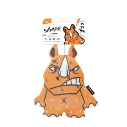 M-Pets Savage Gergedan Peluş Köpek Oyuncağı 22x19 cm - M-Pets