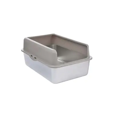 M-Pets Steelcare Paslanmaz Çelik Kedi Tuvaleti 60x40x26 Cm