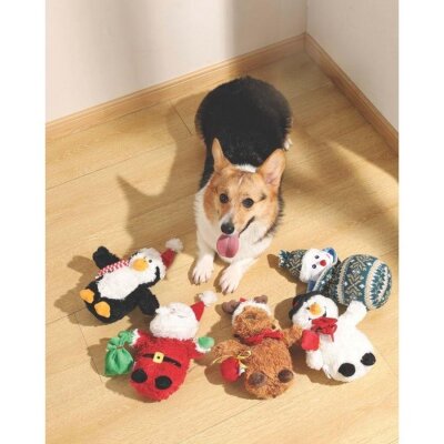 M-Pets St.Nick Noel Baba Ödül Hazneli Peluş Köpek Oyuncağı - 5