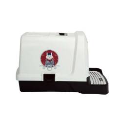 M-Pets Suez Sailor Kapalı Kedi Tuvaleti 69x42x41 Cm - 2
