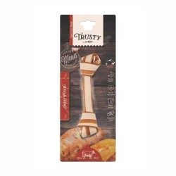 M-Pets Trusty Biftekli ve Tatlı Patatesli Düğüm Köpek Ödül Kemiği 100 gr 20,3 cm - M-Pets