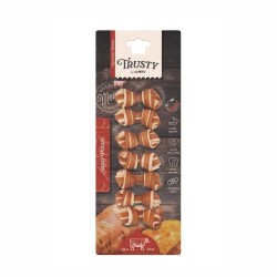 M-Pets Trusty Biftekli ve Tatlı Patatesli Düğüm Köpek Ödül Kemiği 140 gr 6,5 cm 7'li - M-Pets