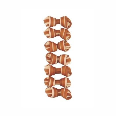 M-Pets Trusty Biftekli ve Tatlı Patatesli Düğüm Köpek Ödül Kemiği 140 gr 6,5 cm 7'li - 2