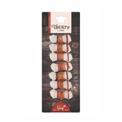 M-Pets Trusty Extra Biftekli Düğüm Köpek Ödül Kemiği 105 gr 6,4 cm 7'li - 1