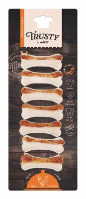 M-Pets Trusty Tavuklu Press Kemik Köpek Ödülü 140 gr, 7.7 Cm