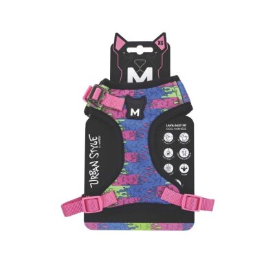 M-Pets Urban Style Lava Easy Fit Pembe Köpek Göğüs Tasması XS - 2