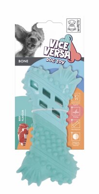 M-Pets Vice Versa Bone Et Aromalı Mavi Köpek Oyuncağı