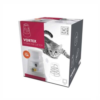 M-Pets Vortex Elektronik Kedi Oyuncağı Beyaz - 1