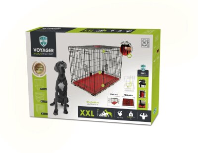 M-Pets Voyager İki Kapılı Köpek Kafesi 122x76x84 Cm Xxl