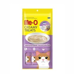 Me-O Creamy Deniz Tarağı ve Ton Balıklı Yetişkin Kedi Ödülü 4x15 gr - Me-O