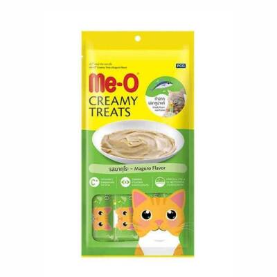 Me-O Creamy Mavi Yüzgeçli Orkinos Balıklı Yetişkin Kedi Ödülü 4x15 gr - 1