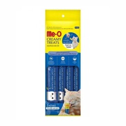 Me-O Creamy Tavuklu Ciğerli ve Keçi Sütlü Kedi Ödülü 4x15 gr - Me-O