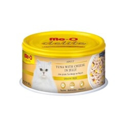 Me-O Delite Jelly Pouch Ton Balıklı ve Peynirli Yetişkin Kedi Konservesi 80 Gr - Me-O
